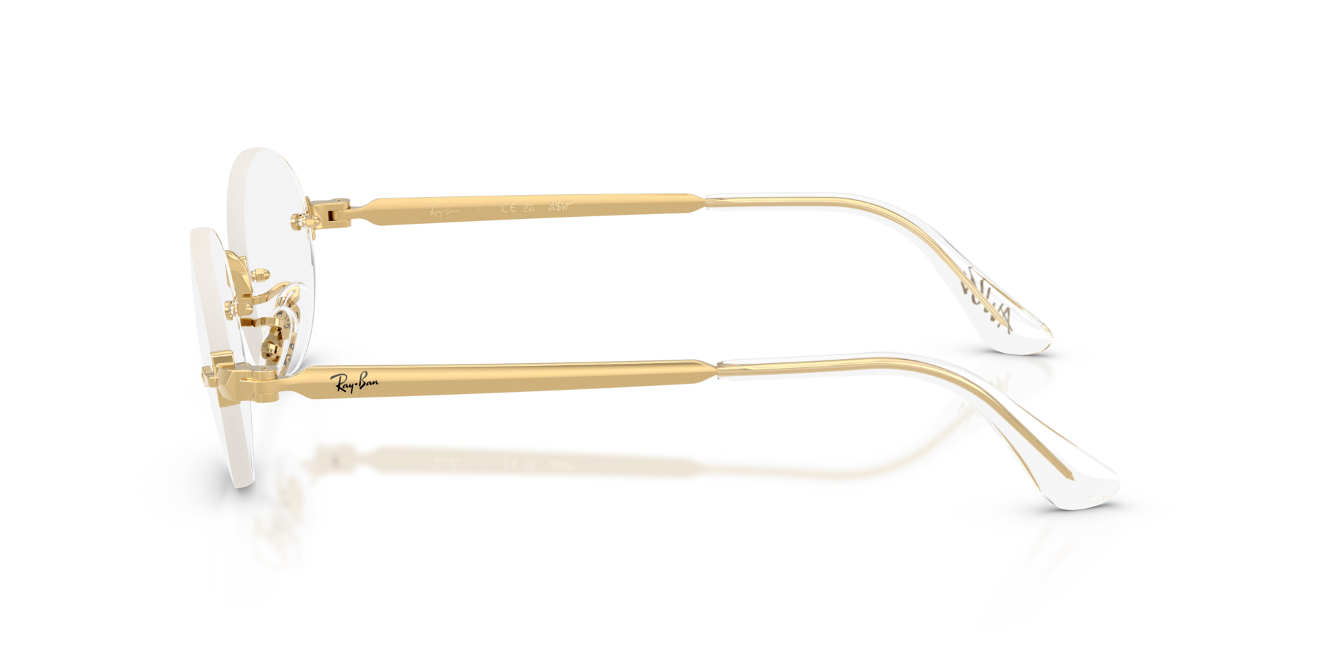 RB3929V Arista Gold MetalEyeglass Frames for Glasses Direct, Side View