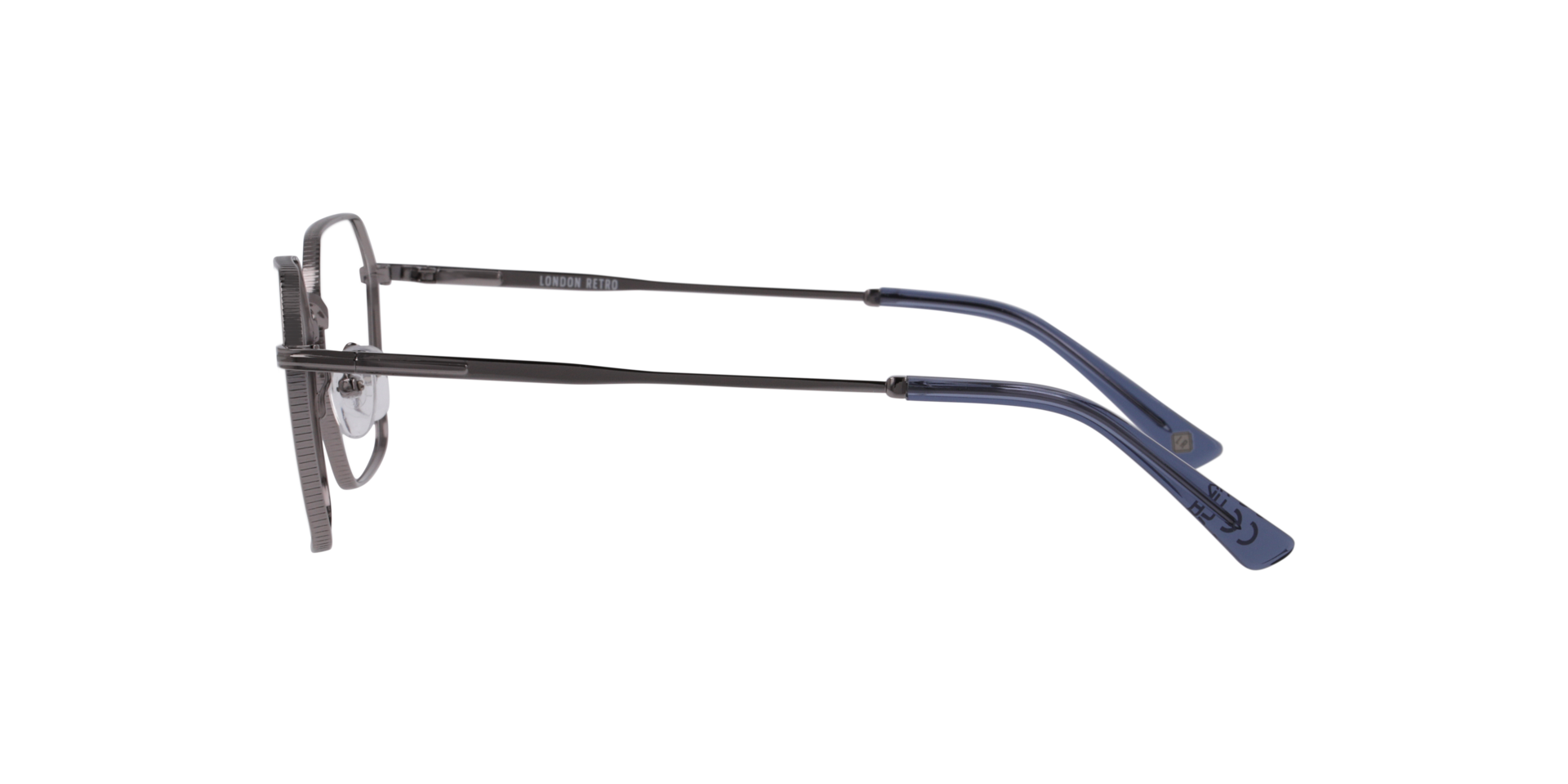 Maida Vale Silver MetalEyeglass Frames for Glasses Direct, Side View