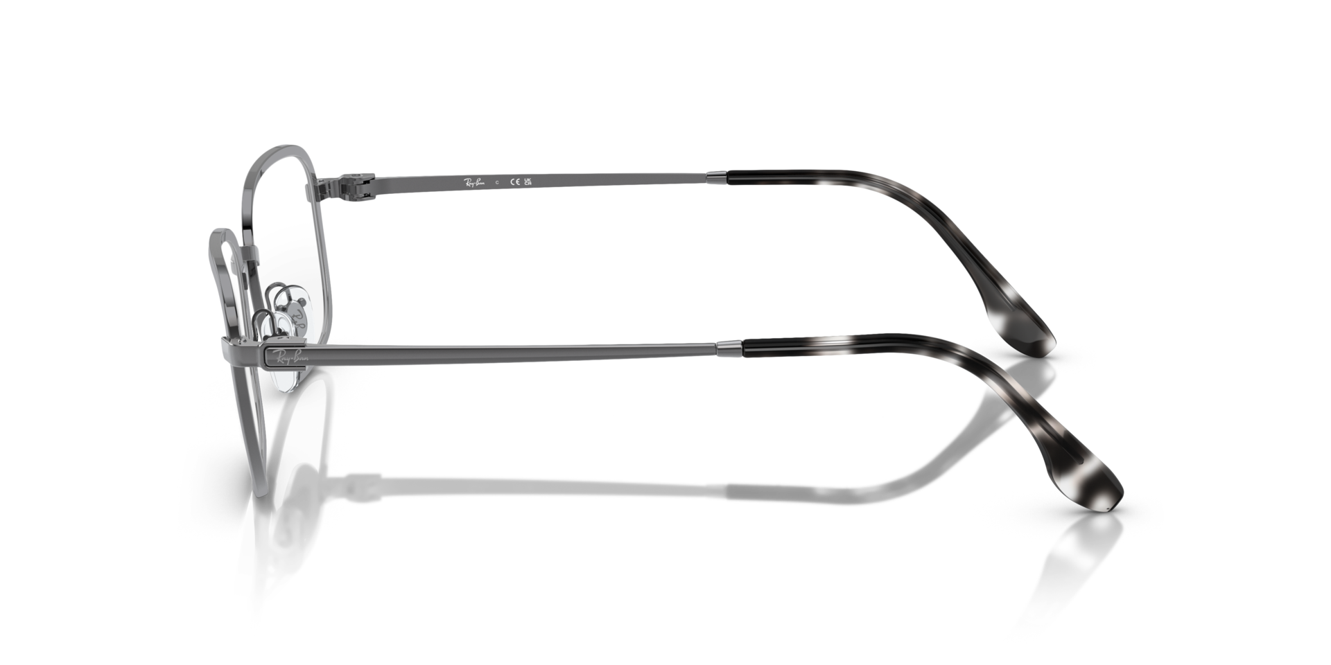 RB6495 Gunmetal MetalEyeglass Frames for Glasses Direct, Side View