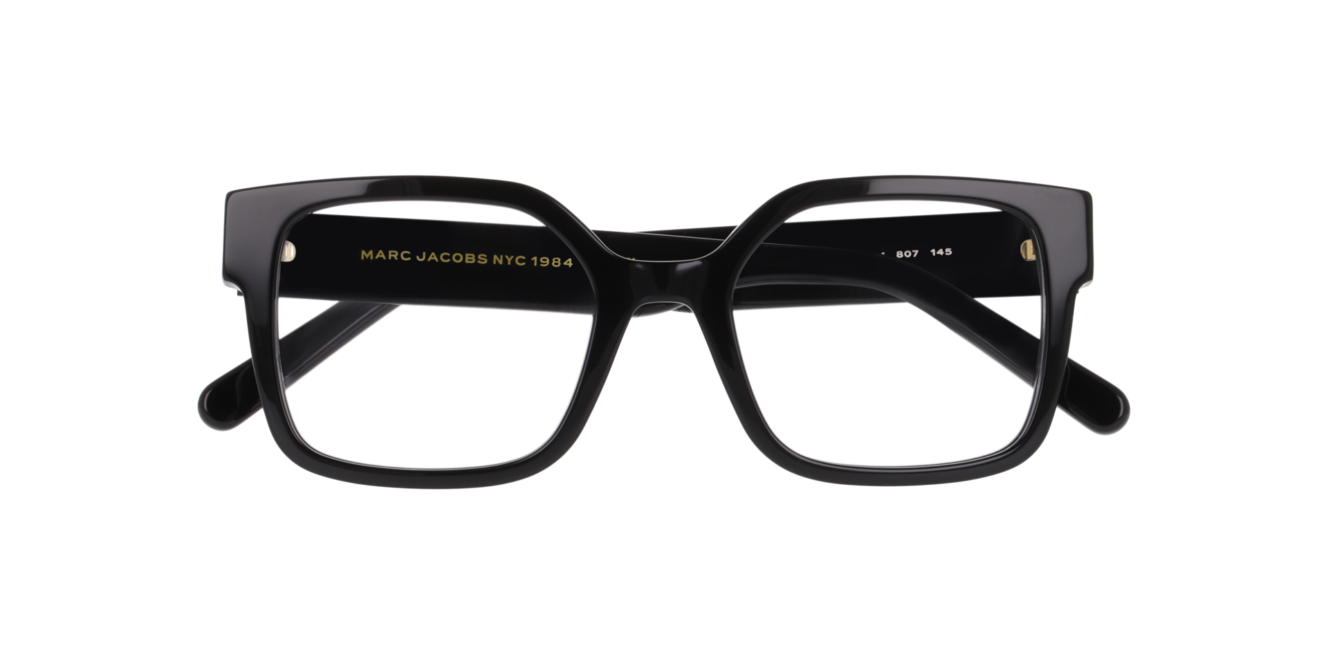 MARC 861 Black AcetateEyeglass Frames for Glasses Direct, Closed View