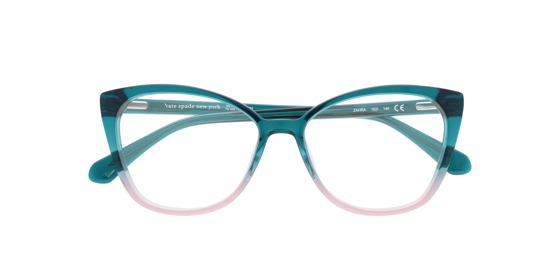 Zahra Green AcetateEyeglass Frames for Glasses Direct, Closed View