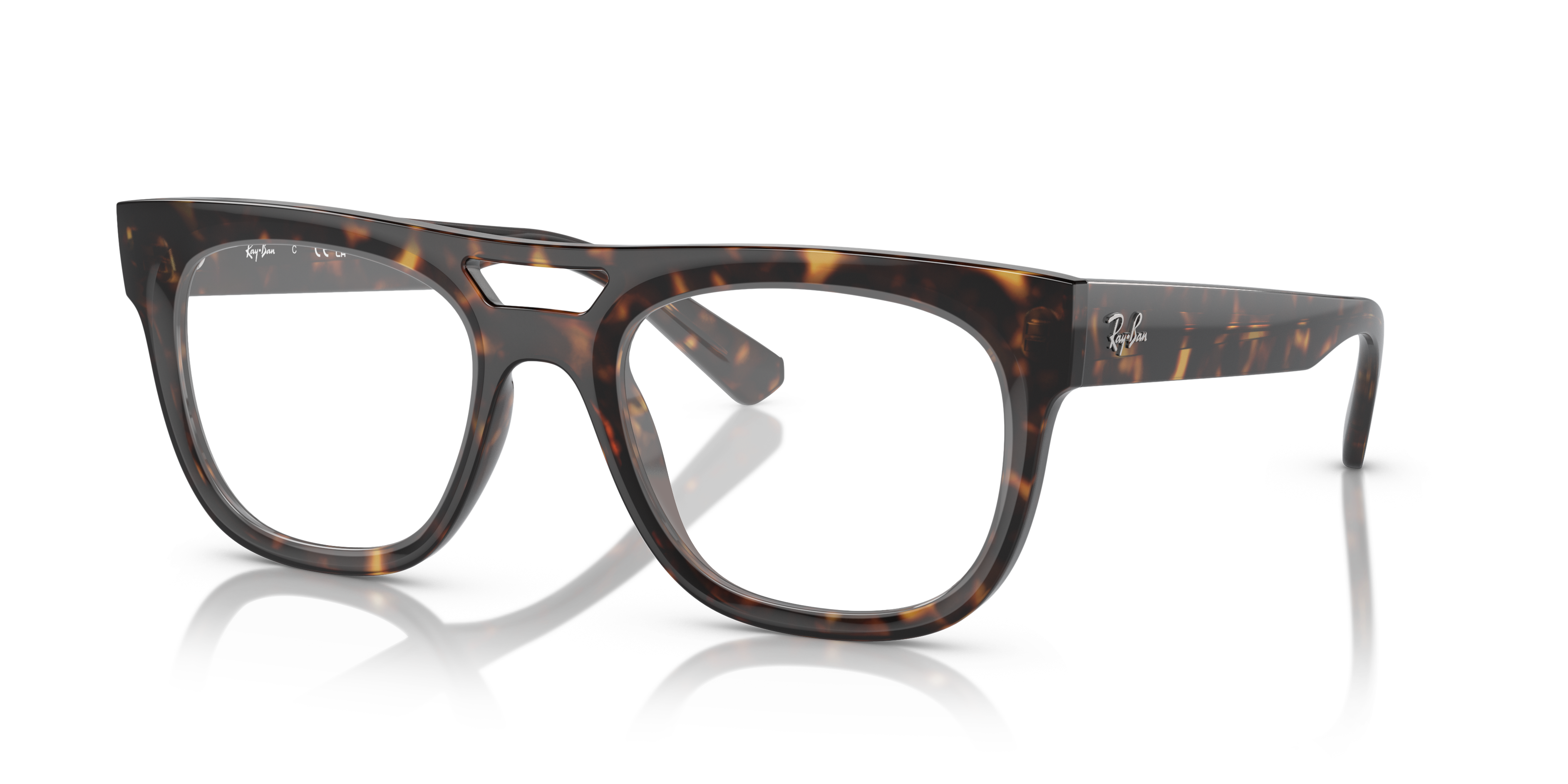 RB7226 Havana PlasticEyeglass Frames for Glasses Direct, Angle View