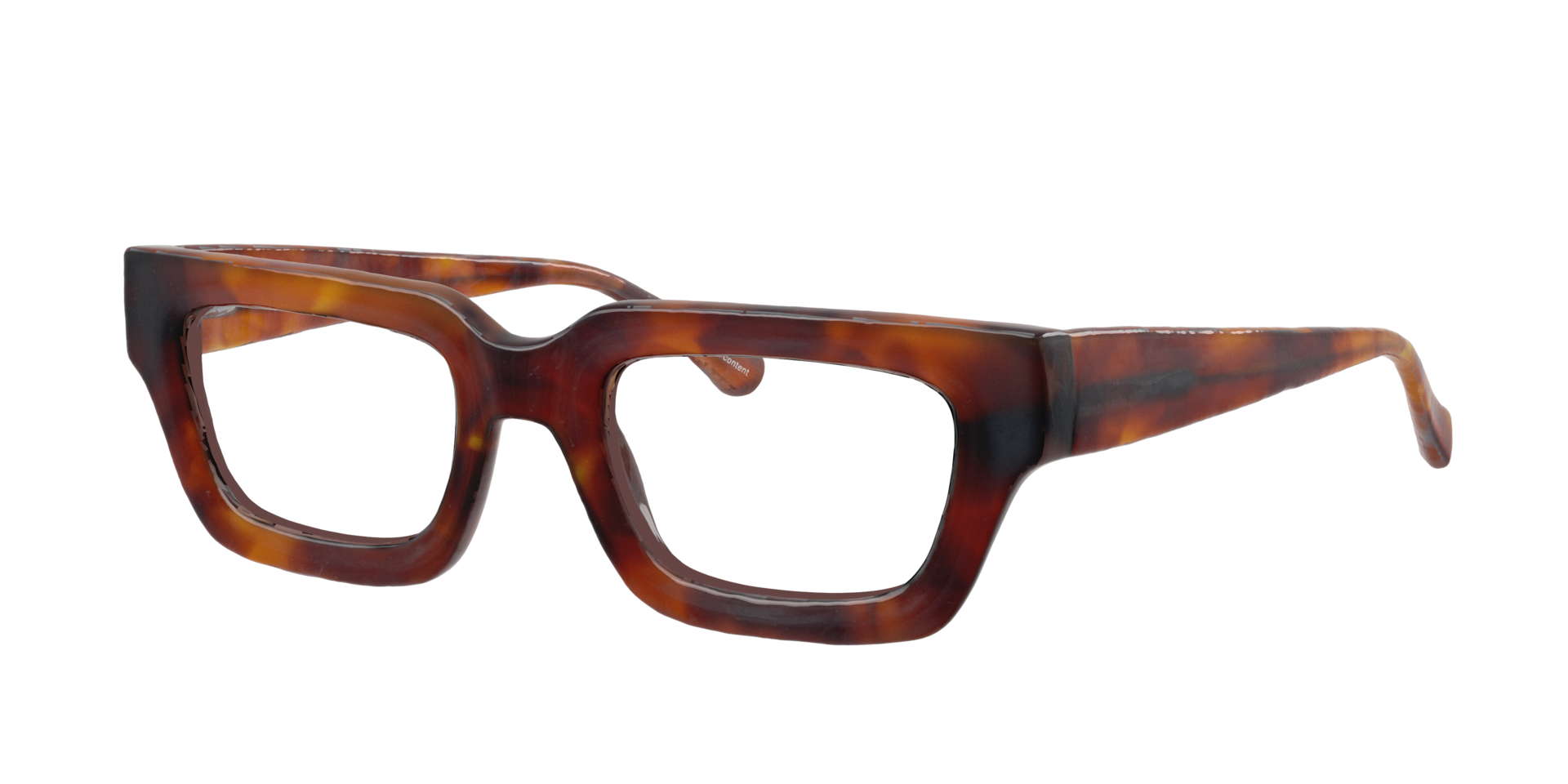 Maeve Havana Honey AcetateEyeglass Frames for Glasses Direct, Angle View
