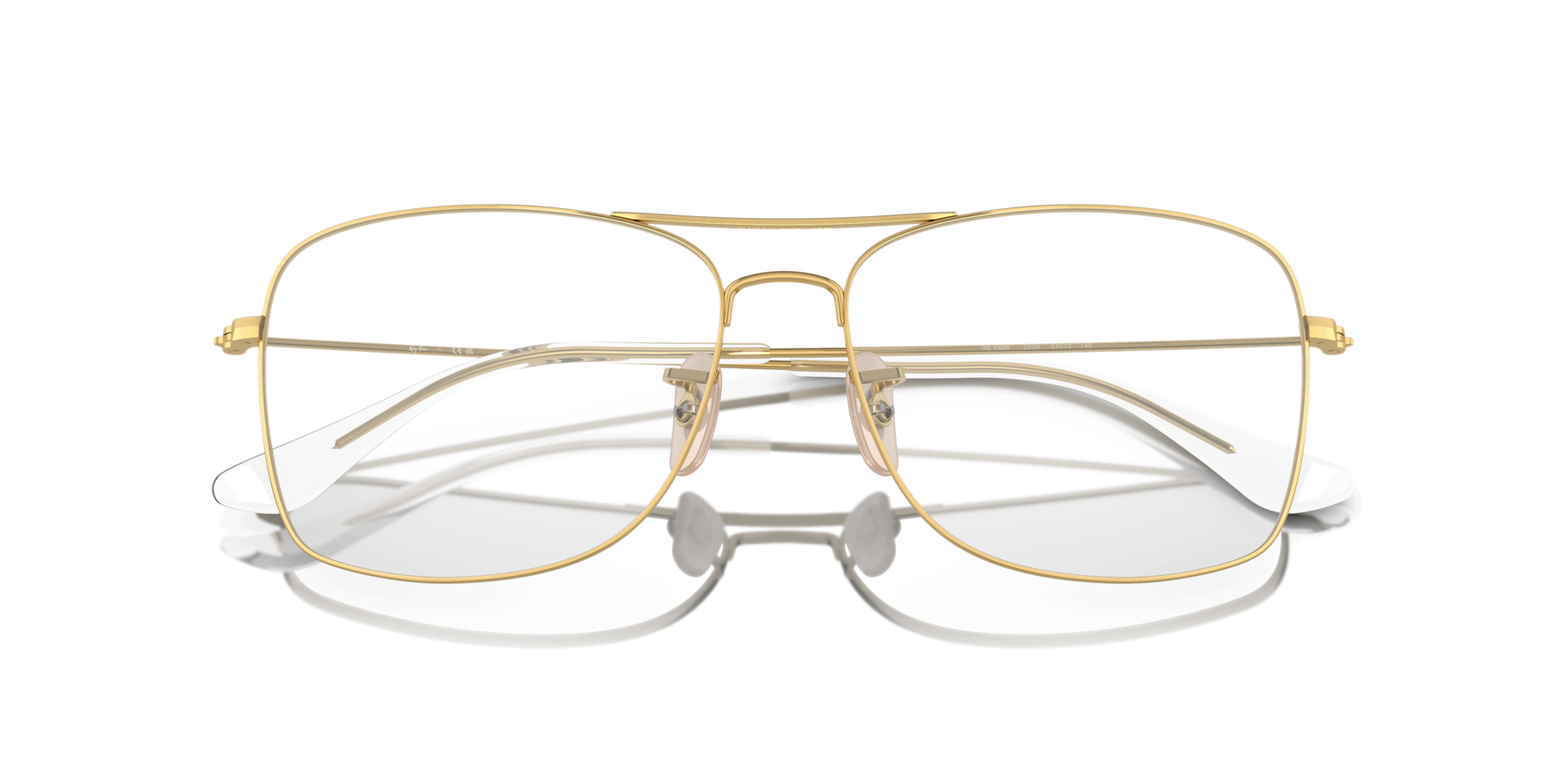RB6498 Optics Arista Gold MetalEyeglass Frames for Glasses Direct, Closed View