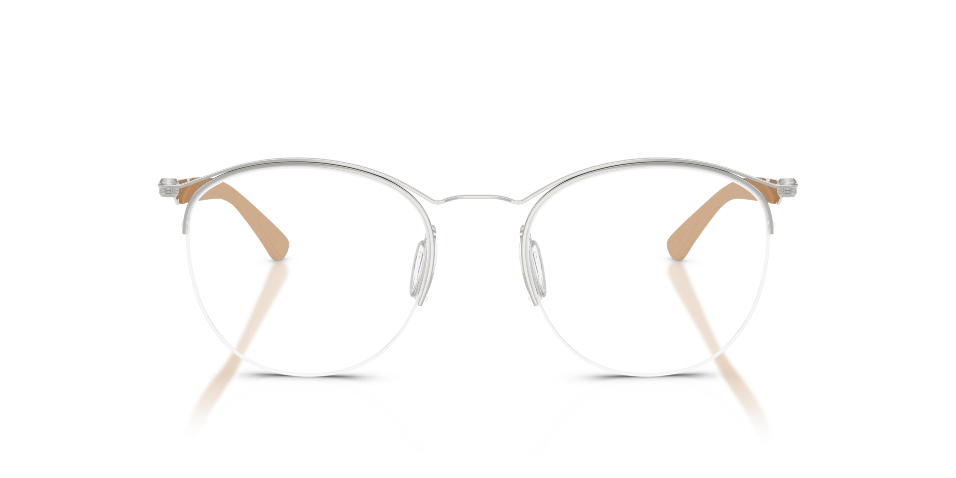 RB7553 Silver MetalEyeglass Frames for Glasses Direct, Front View