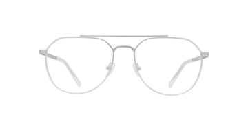 Matte Silver Colby -  Metal Glasses