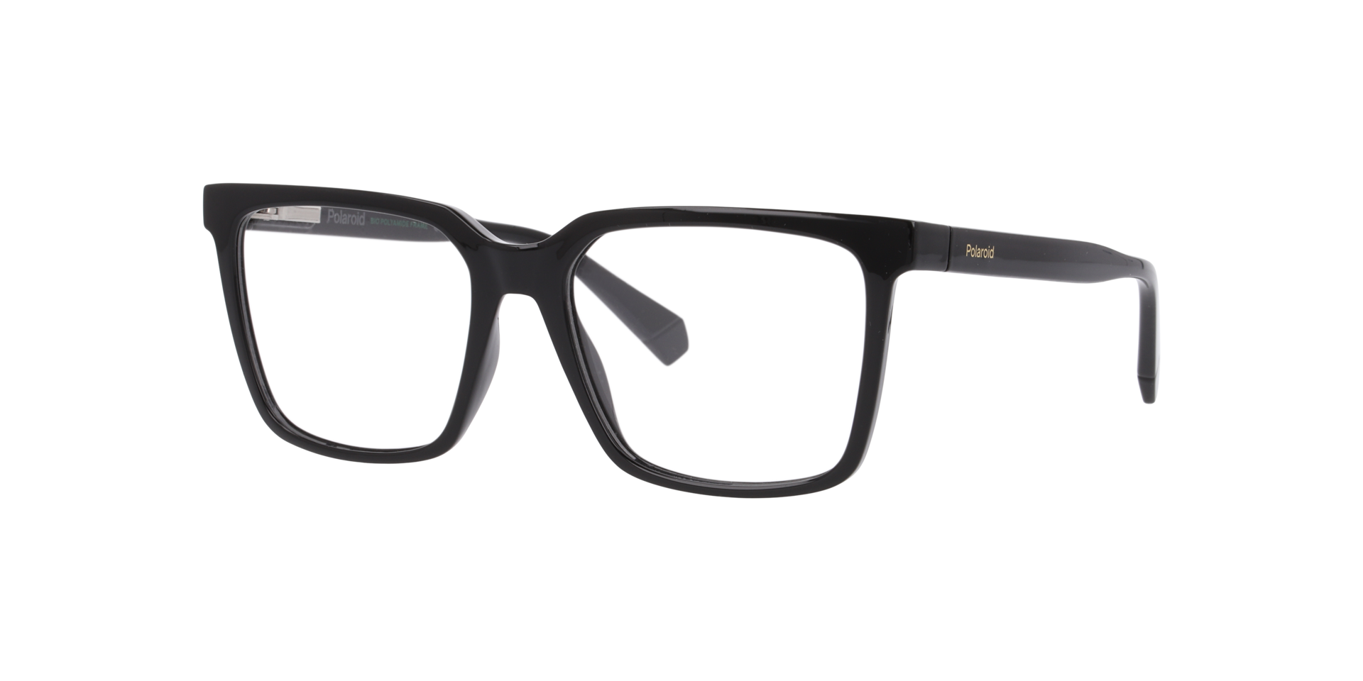 PLD D556/C Black PlasticEyeglass Frames for Glasses Direct, Angle View