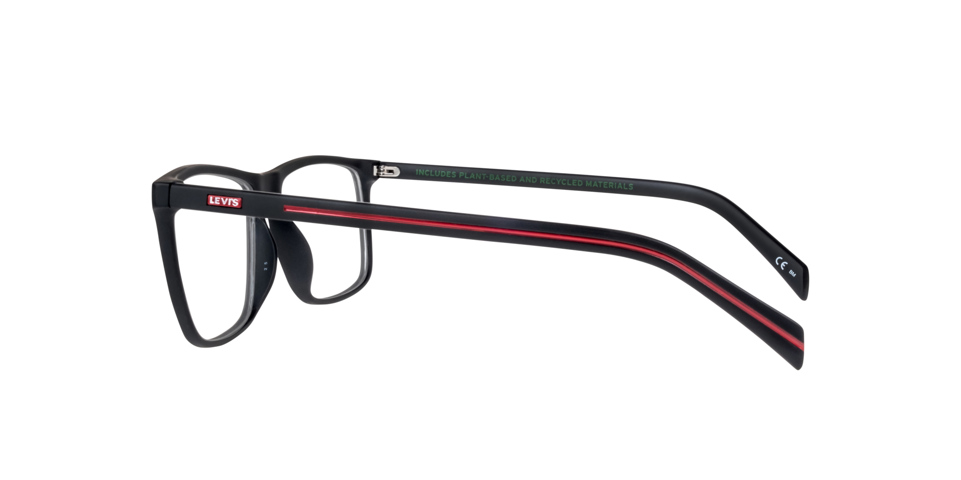 LV 5047 Black PlasticEyeglass Frames for Glasses Direct, Side View