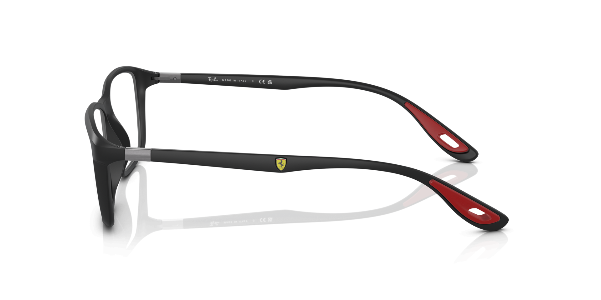 RB7213M Black PlasticEyeglass Frames for Glasses Direct, Side View