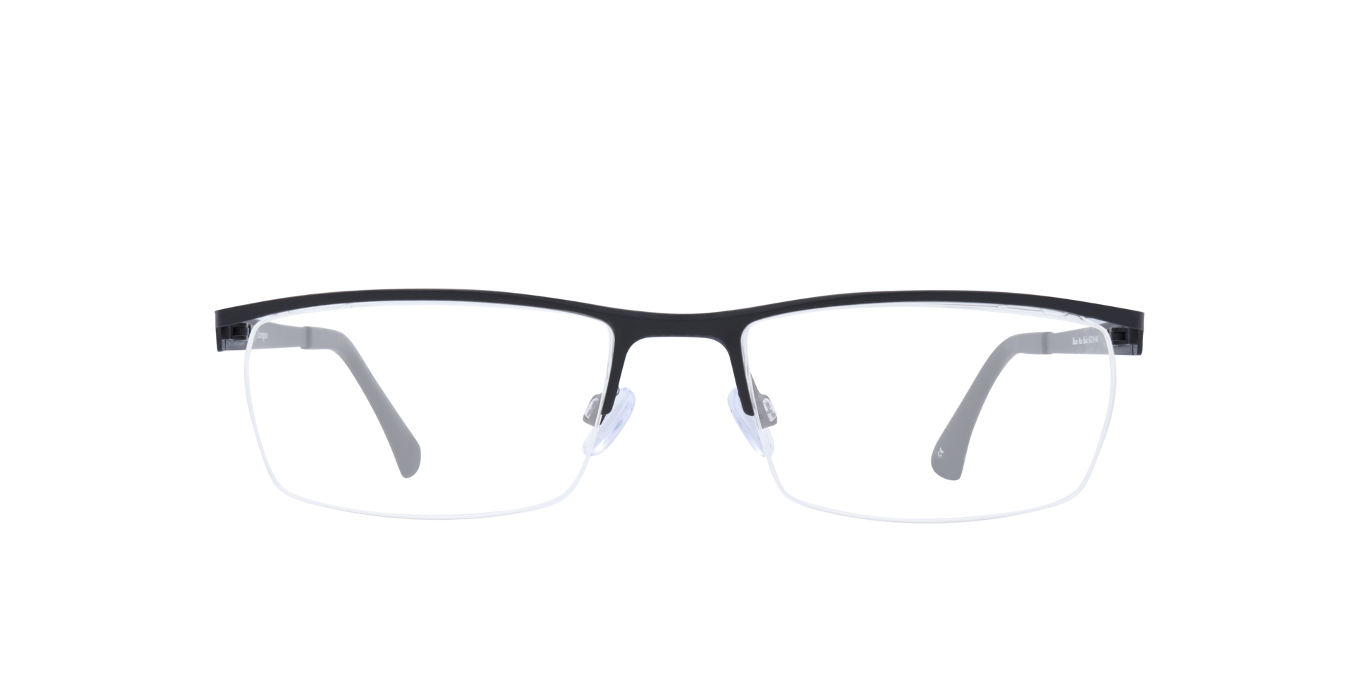 Blazer Matte Black MetalEyeglass Frames for Glasses Direct, Front View
