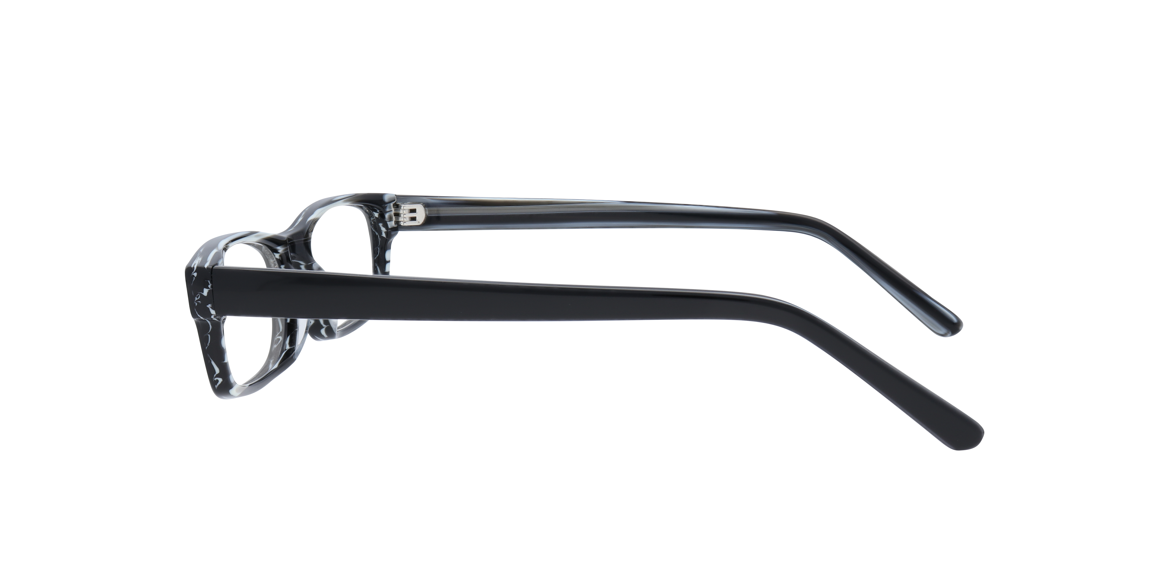 Brazen Black Marble AcetateEyeglass Frames for Glasses Direct, Side View