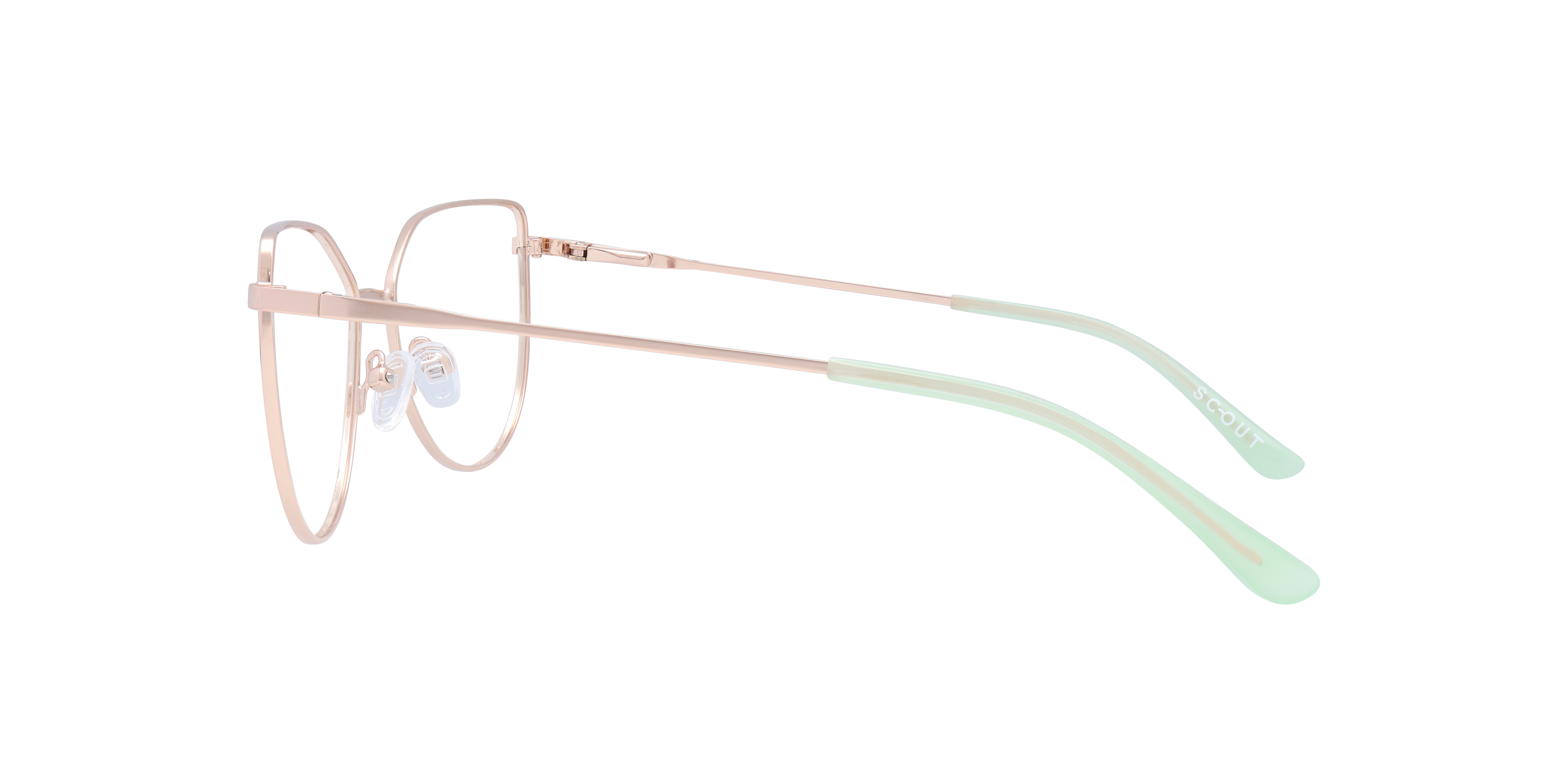 Fern Gold MetalEyeglass Frames for Glasses Direct, Side View