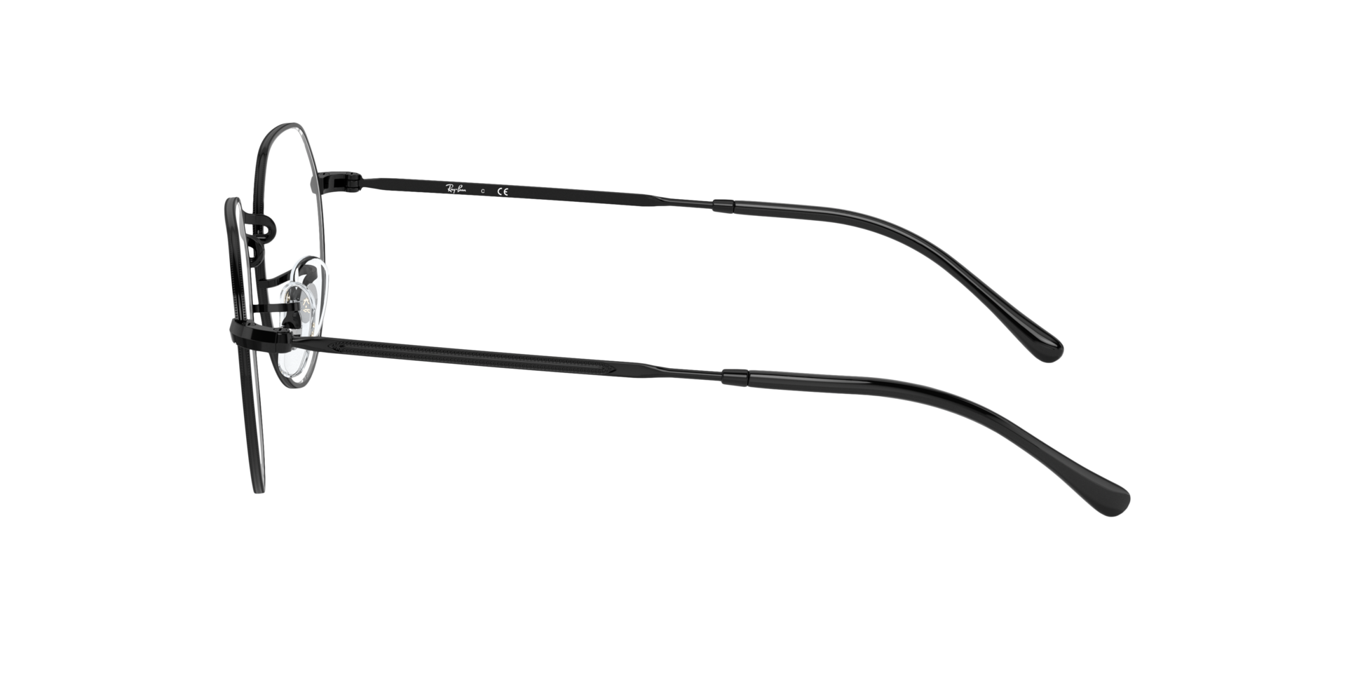 RB6465 Black MetalEyeglass Frames for Glasses Direct, Side View