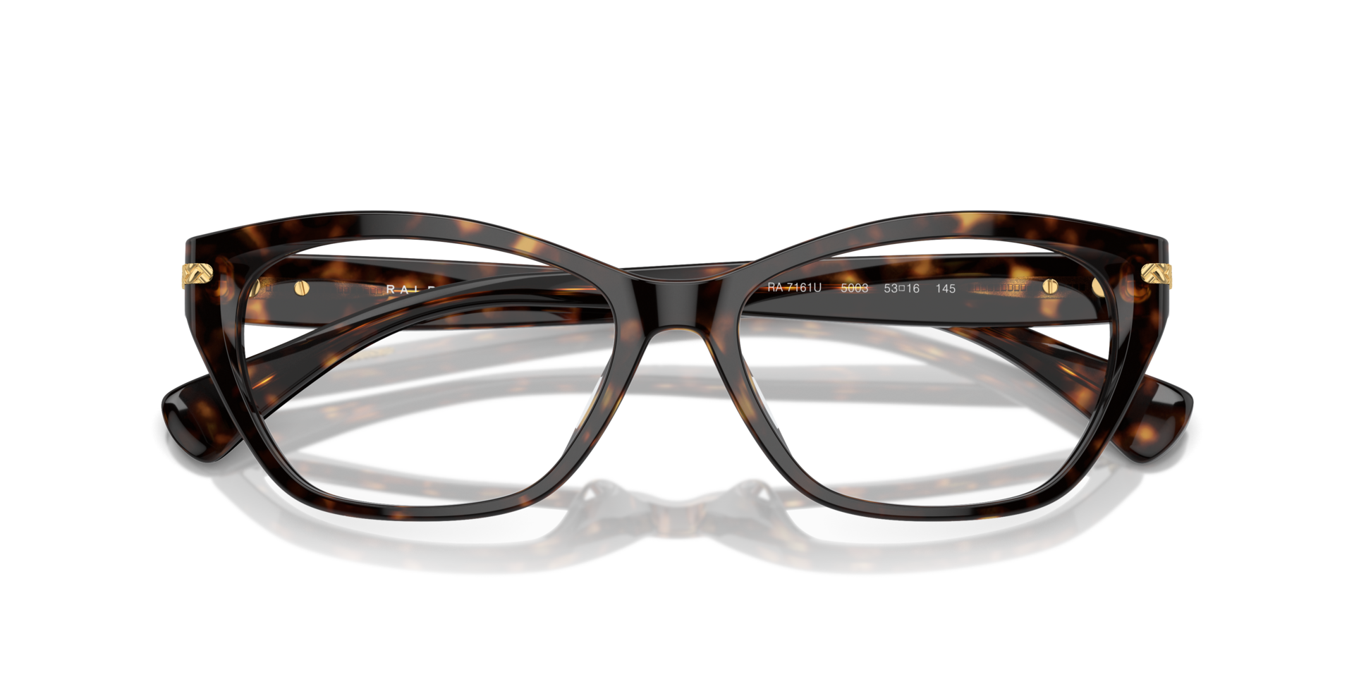 RA7161U Shiny Dark Havana AcetateEyeglass Frames for Glasses Direct, Closed View
