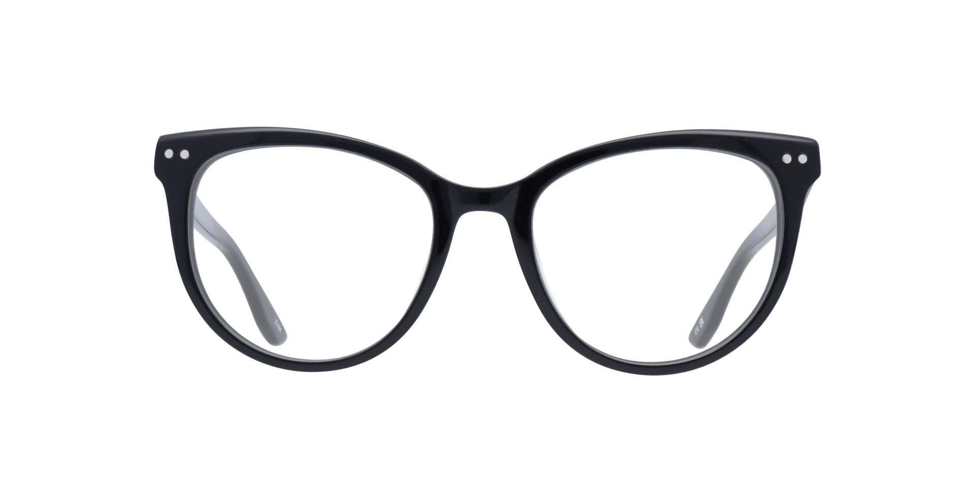 Gretchen Black AcetateEyeglass Frames for Glasses Direct, Front View