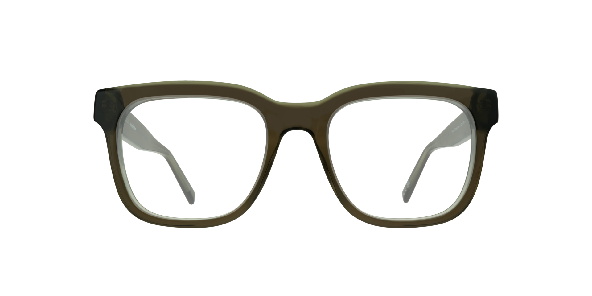 Kami Crystal Green AcetateSunglass Frames for Glasses Direct, Front View