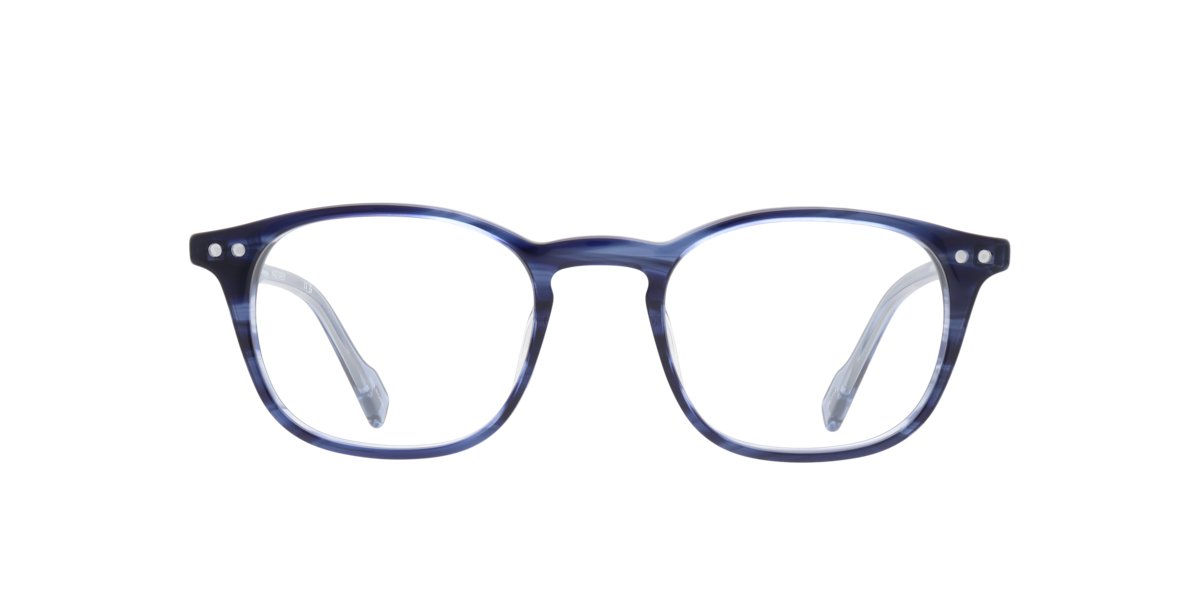 Ben Sherman Men's Blue Square Acetate Eyeglasses Online - Full Rim - Lawrence