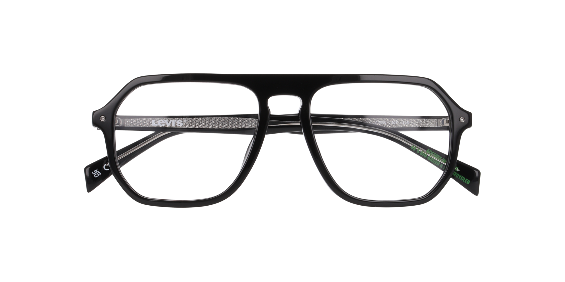 LV 5086 Black AcetateEyeglass Frames for Glasses Direct, Closed View
