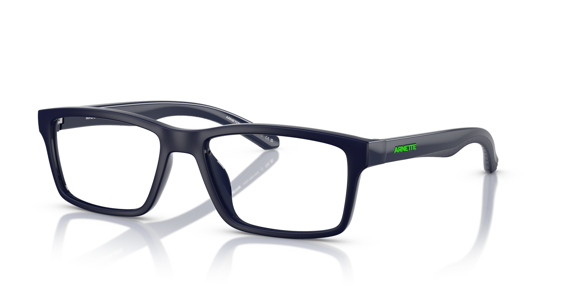 AN7262U Blue Matte & Shiny PlasticEyeglass Frames for Glasses Direct, Angle View