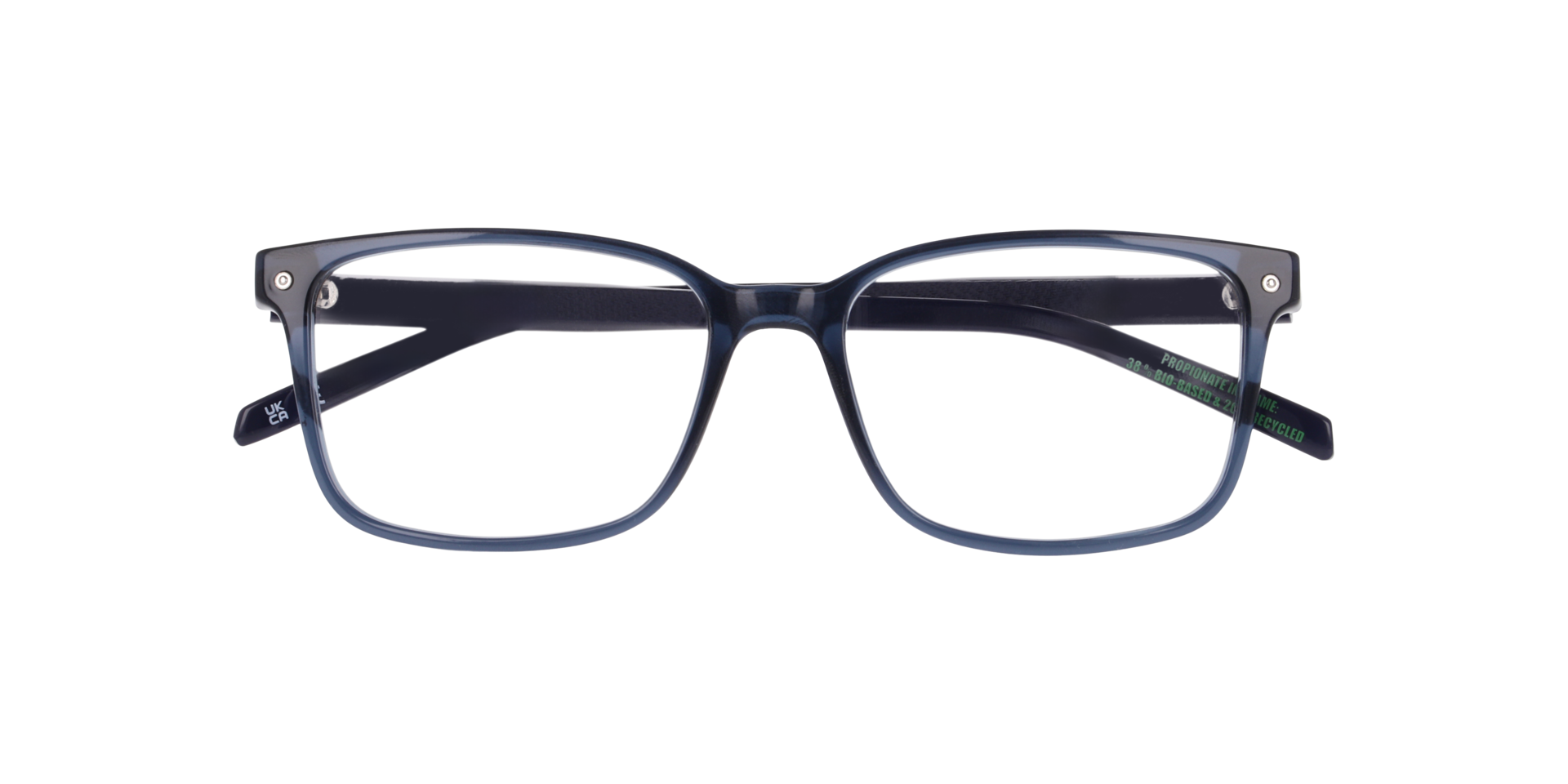 LV 5091 Blue PlasticEyeglass Frames for Glasses Direct, Closed View