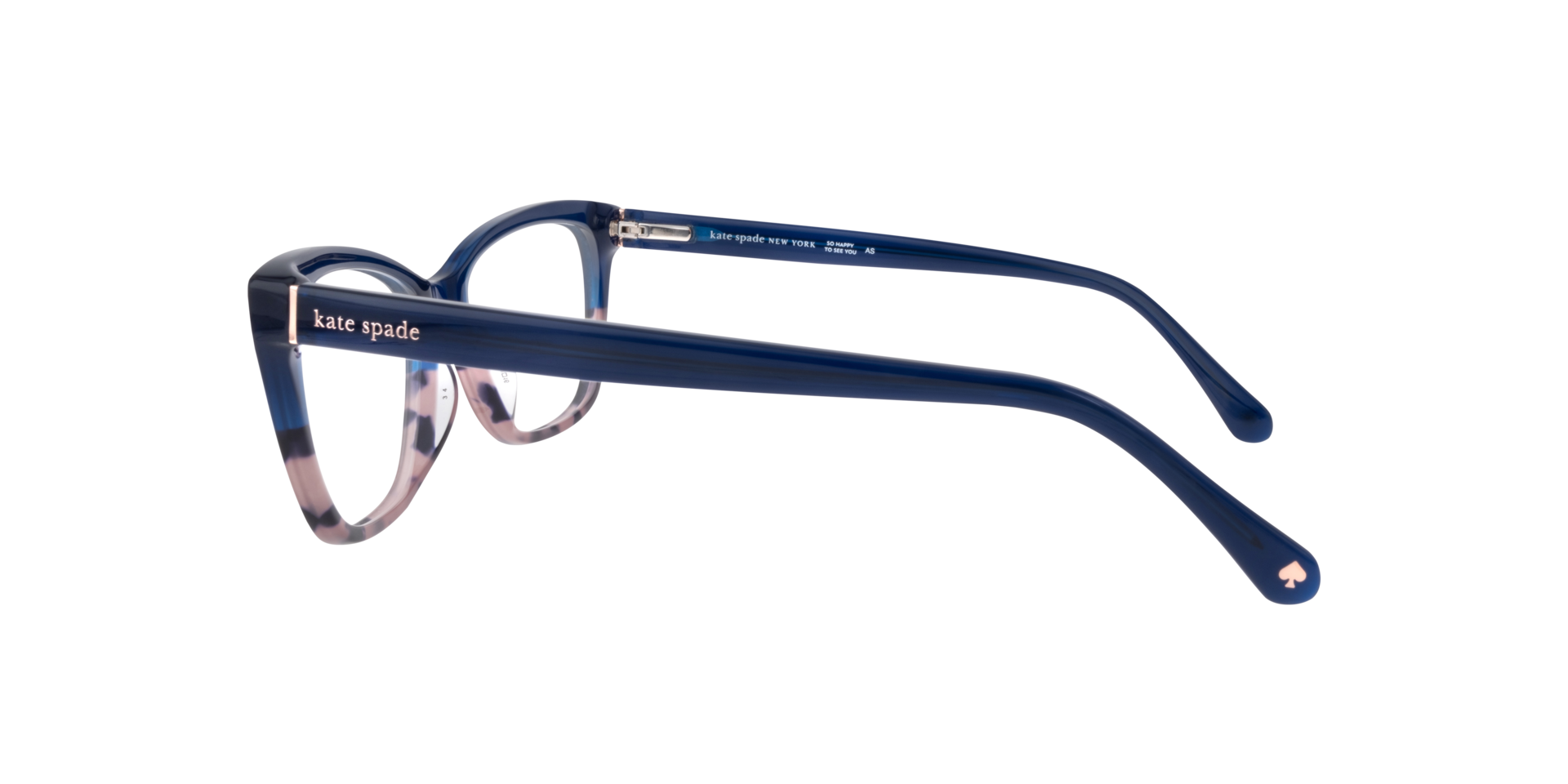 Celestine Blue AcetateEyeglass Frames for Glasses Direct, Side View