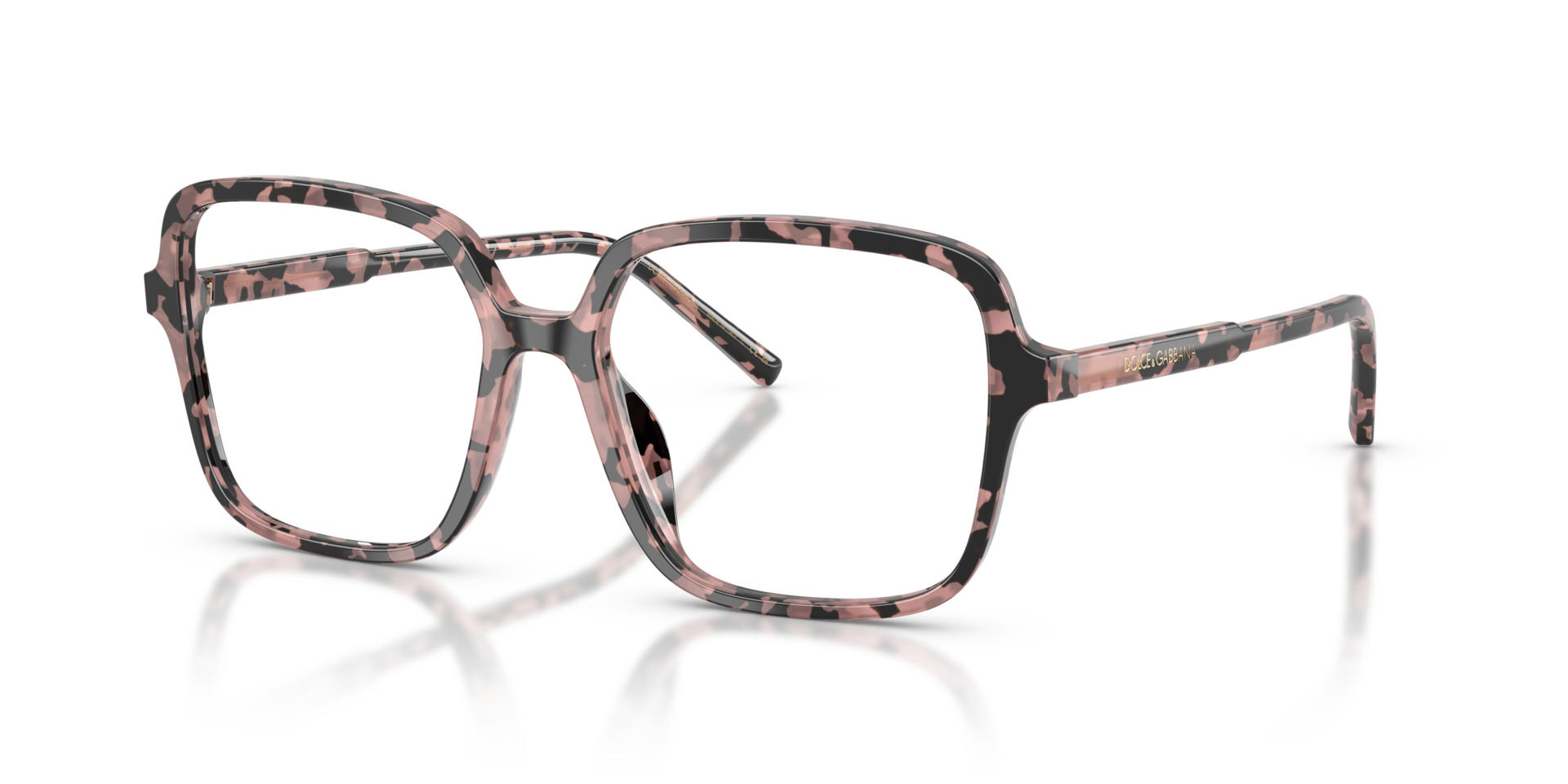 DG3442 Pink Havana AcetateEyeglass Frames for Glasses Direct, Angle View