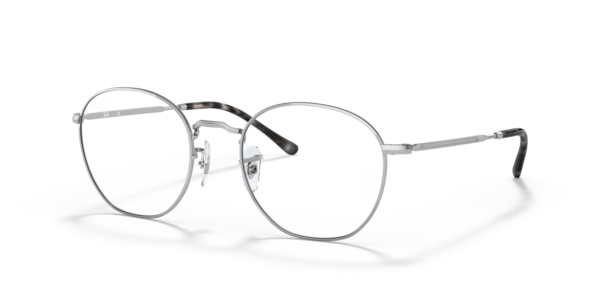 RB6472 Silver MetalEyeglass Frames for Glasses Direct, Angle View