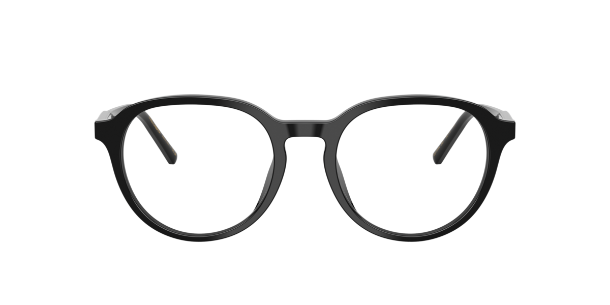 Dolce&Gabbana Men's Black Phantos Acetate Eyeglasses Online - Full Rim - Dg3444