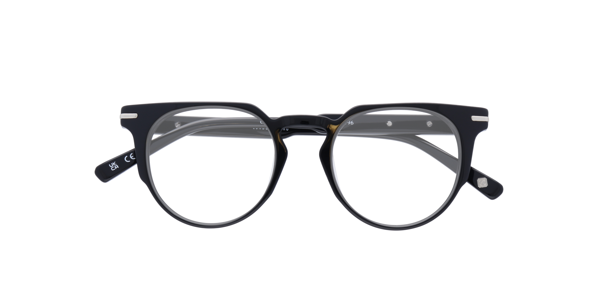 Goldhawk Black AcetateEyeglass Frames for Glasses Direct, Closed View
