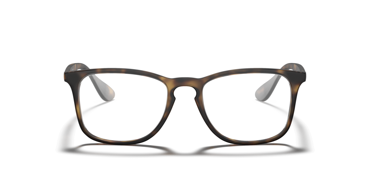 Ray-Ban Unisex Havana Square Plastic Eyeglasses Online - Full Rim - Rb7074