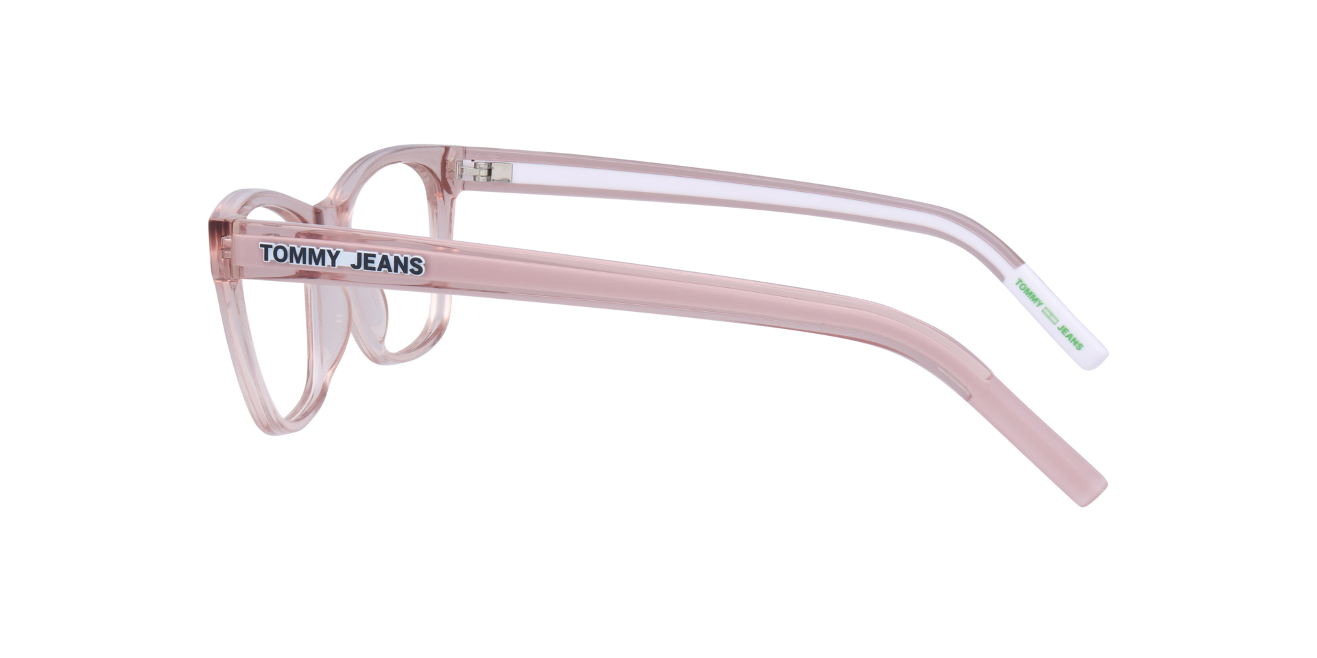 TJ 0080 Pink Light PlasticEyeglass Frames for Glasses Direct, Side View