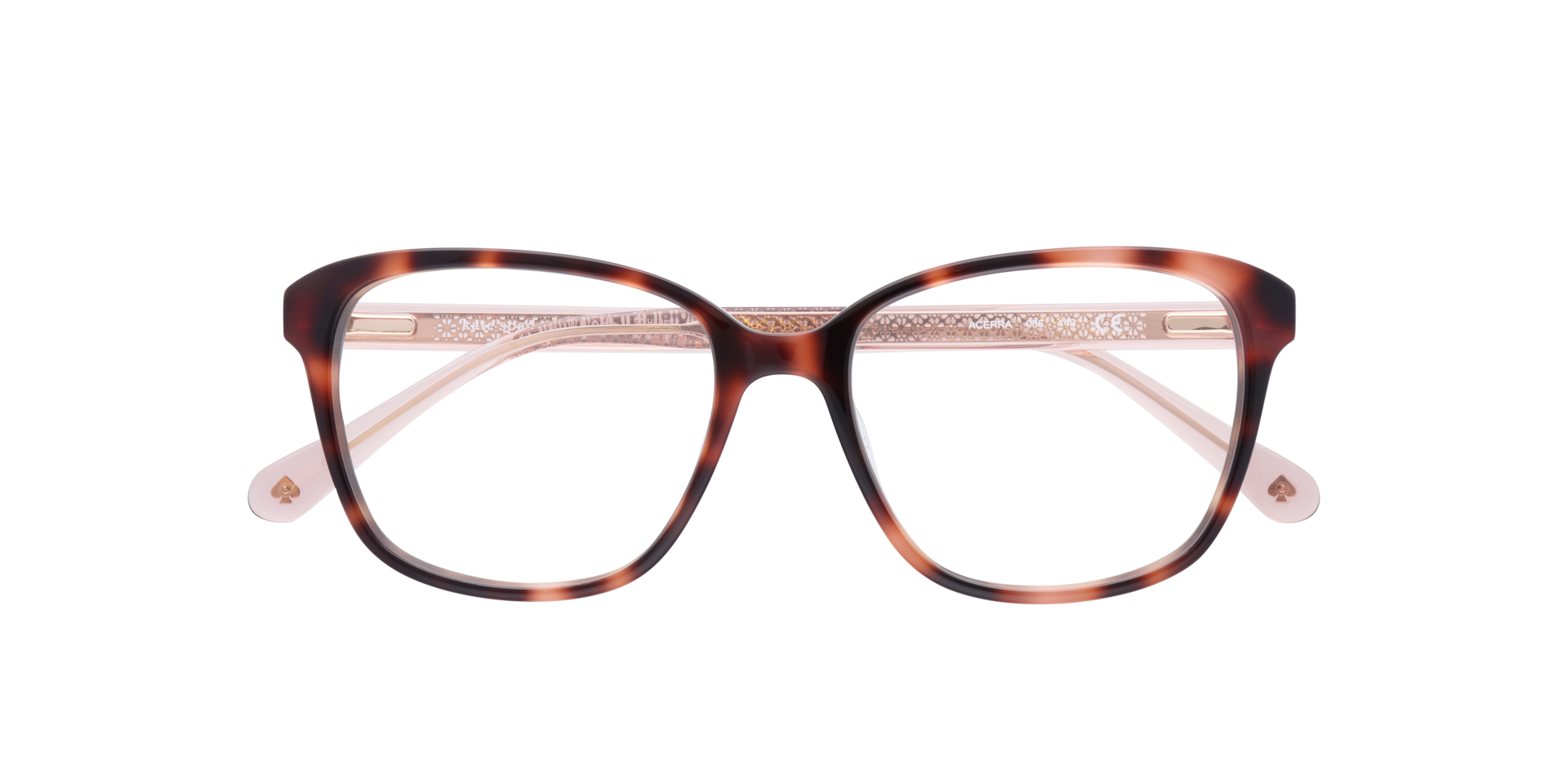 Acerra Tortoise Pink AcetateEyeglass Frames for Glasses Direct, Closed View