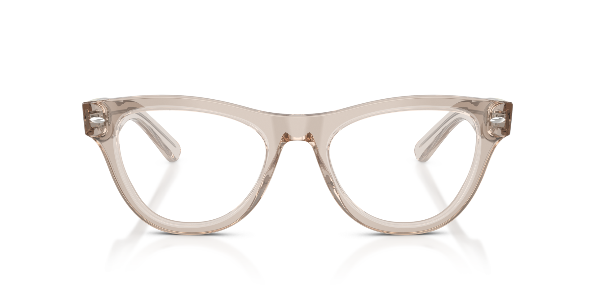 RB5510 Transparent Light Brown AcetateEyeglass Frames for Glasses Direct, Front View