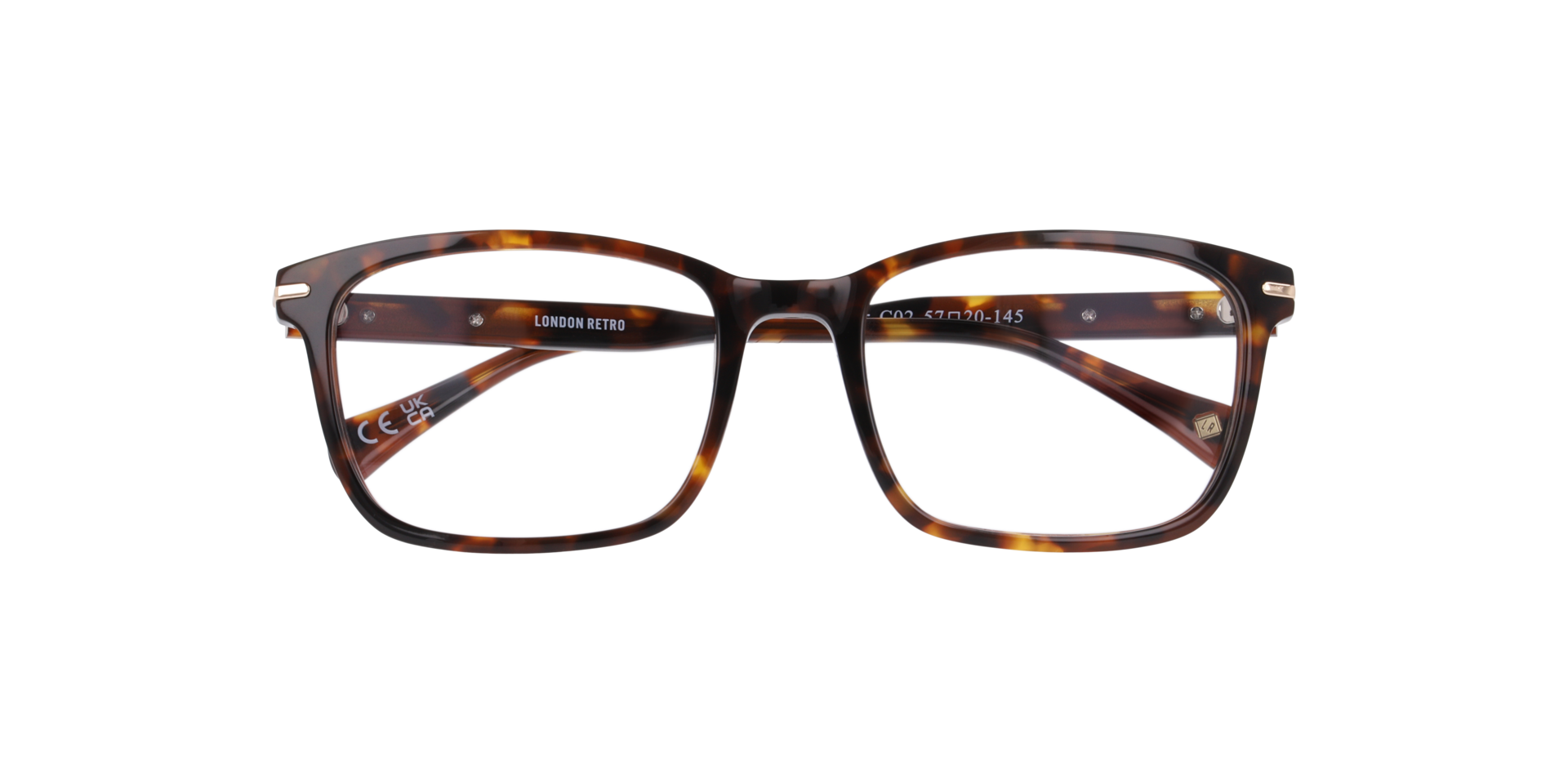 Mayfair Havana Brown AcetateEyeglass Frames for Glasses Direct, Closed View