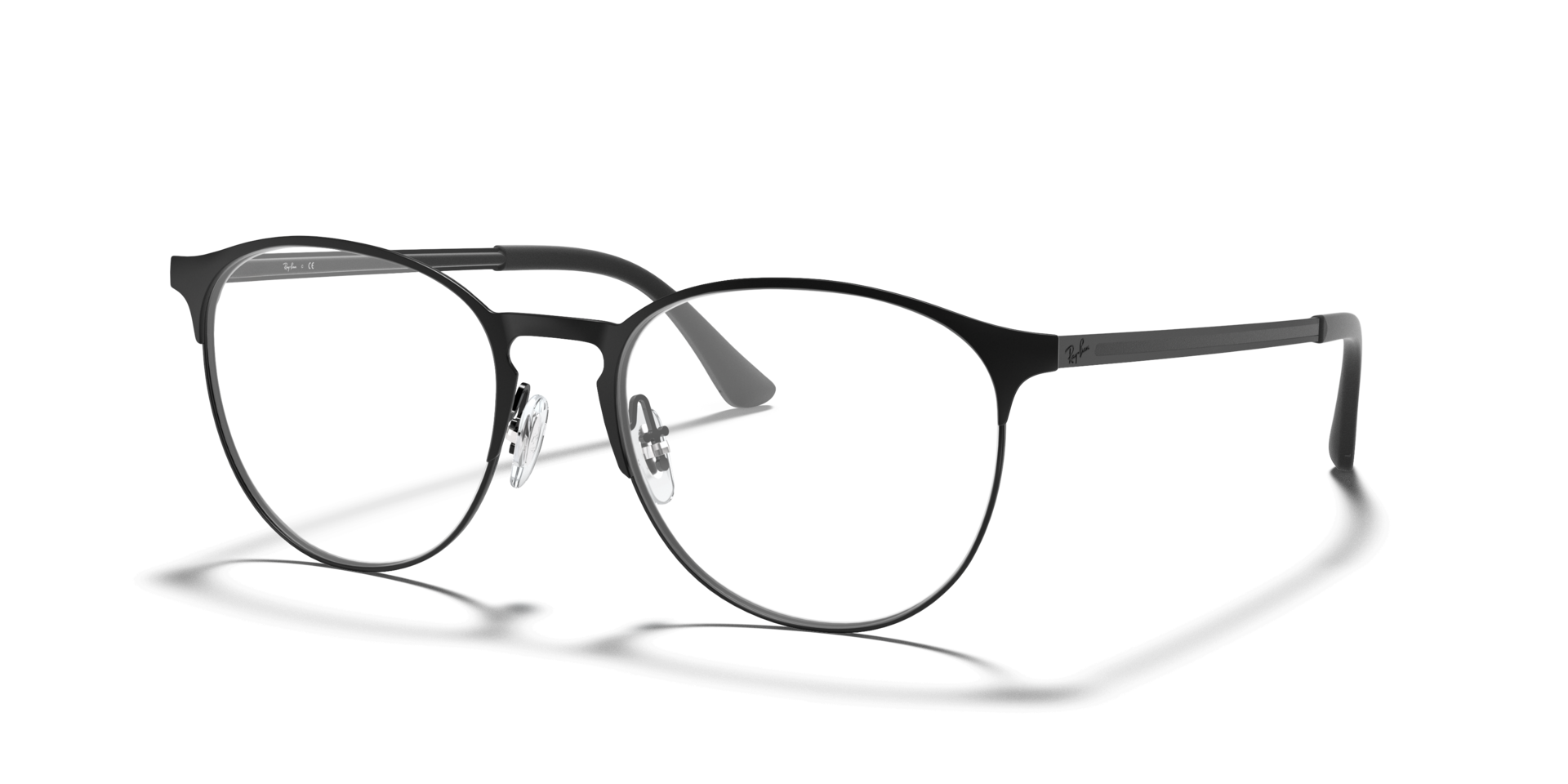 RB6375 Optics Black MetalEyeglass Frames for Glasses Direct, Angle View