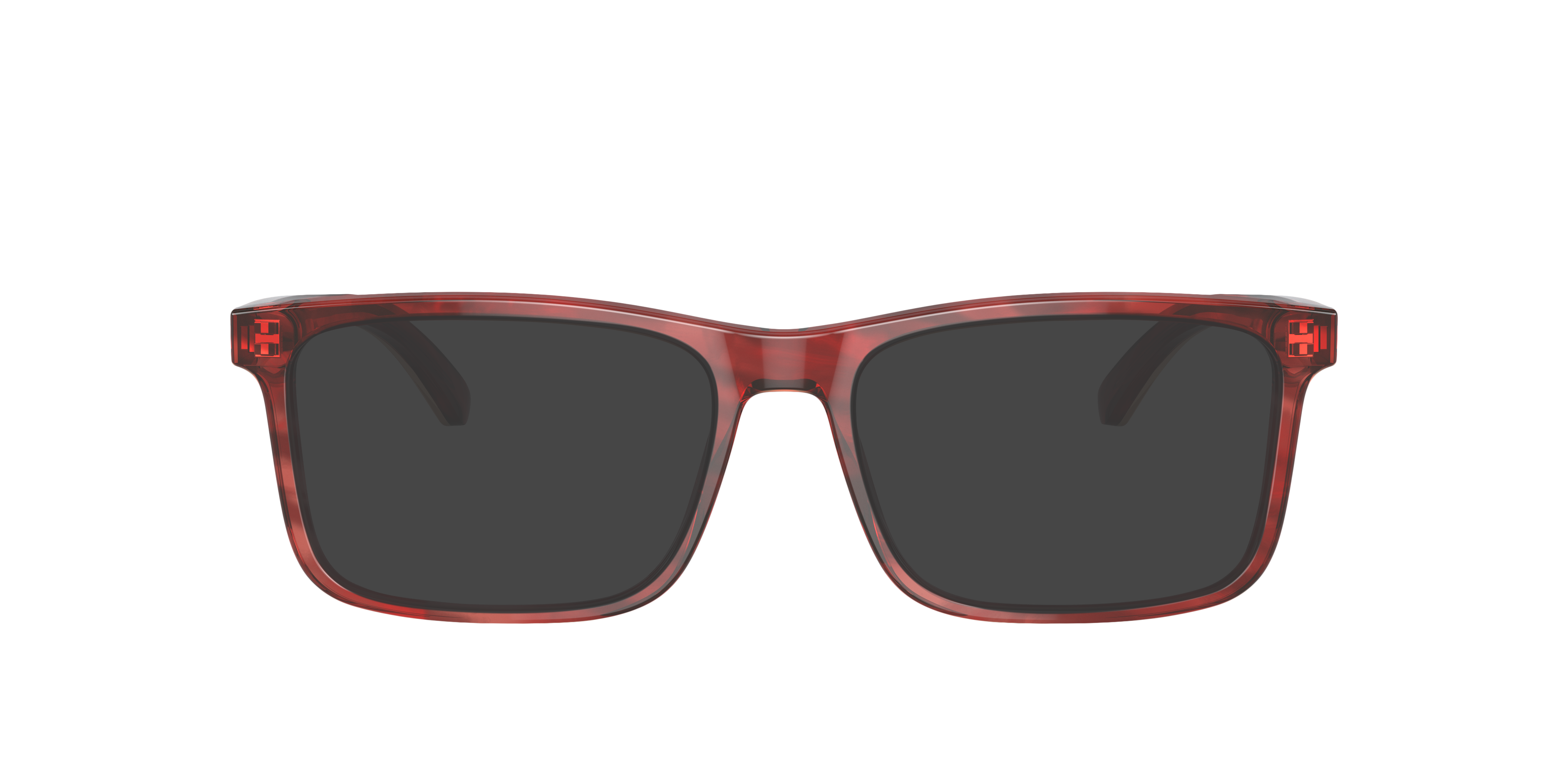 EA3227 Shiny Bordeaux & Top Smoke AcetateSunglass Frames for Glasses Direct, with Tinted Lenses