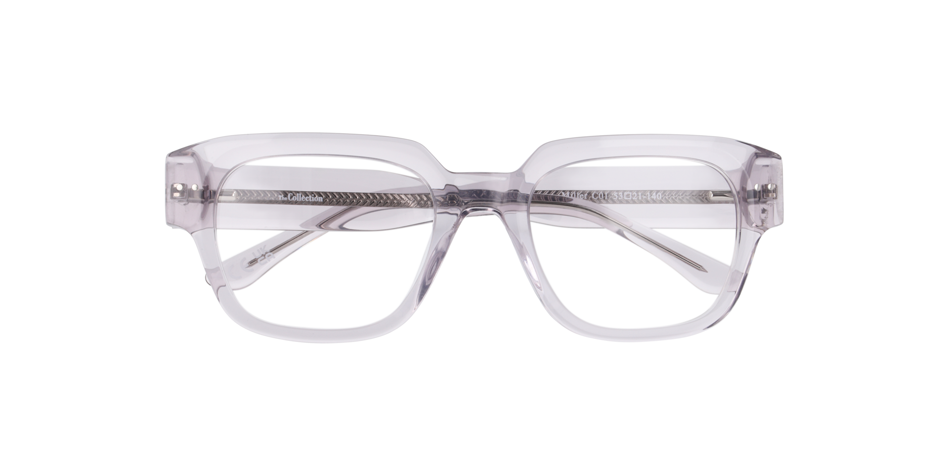 Miller Crystal Purple AcetateEyeglass Frames for Glasses Direct, Closed View