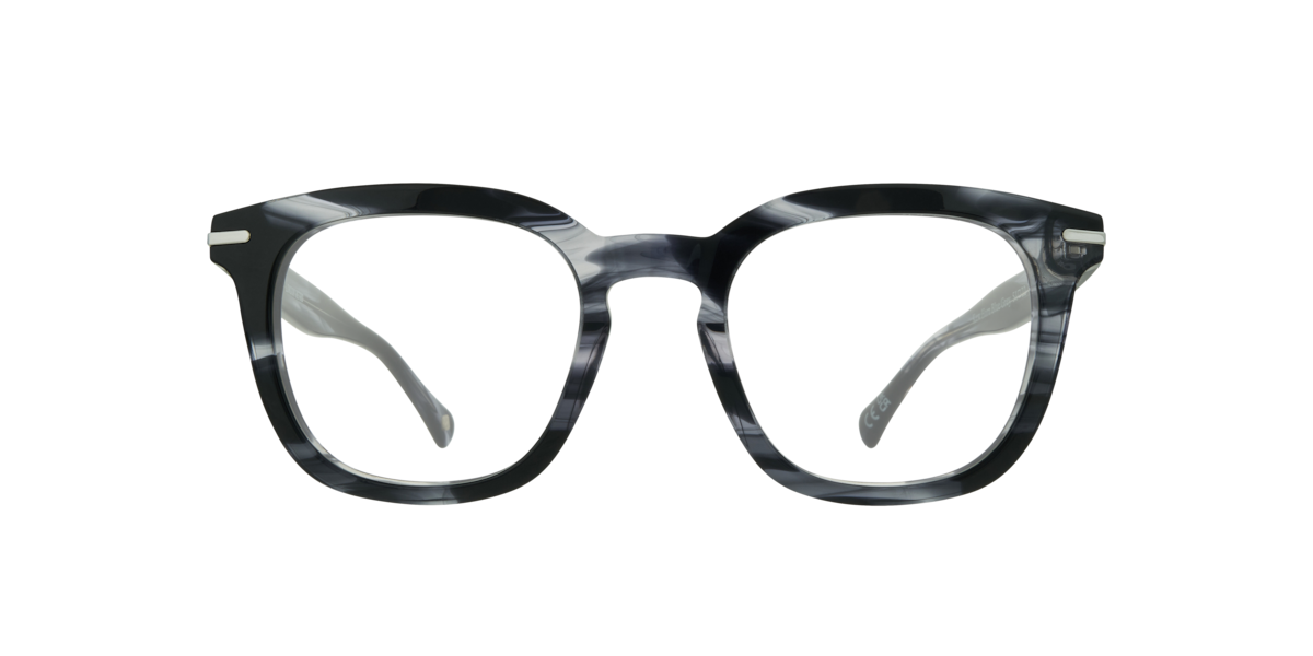 Horn Blue Grey square Acetate eyeglasses Online - Full Rim - Kew