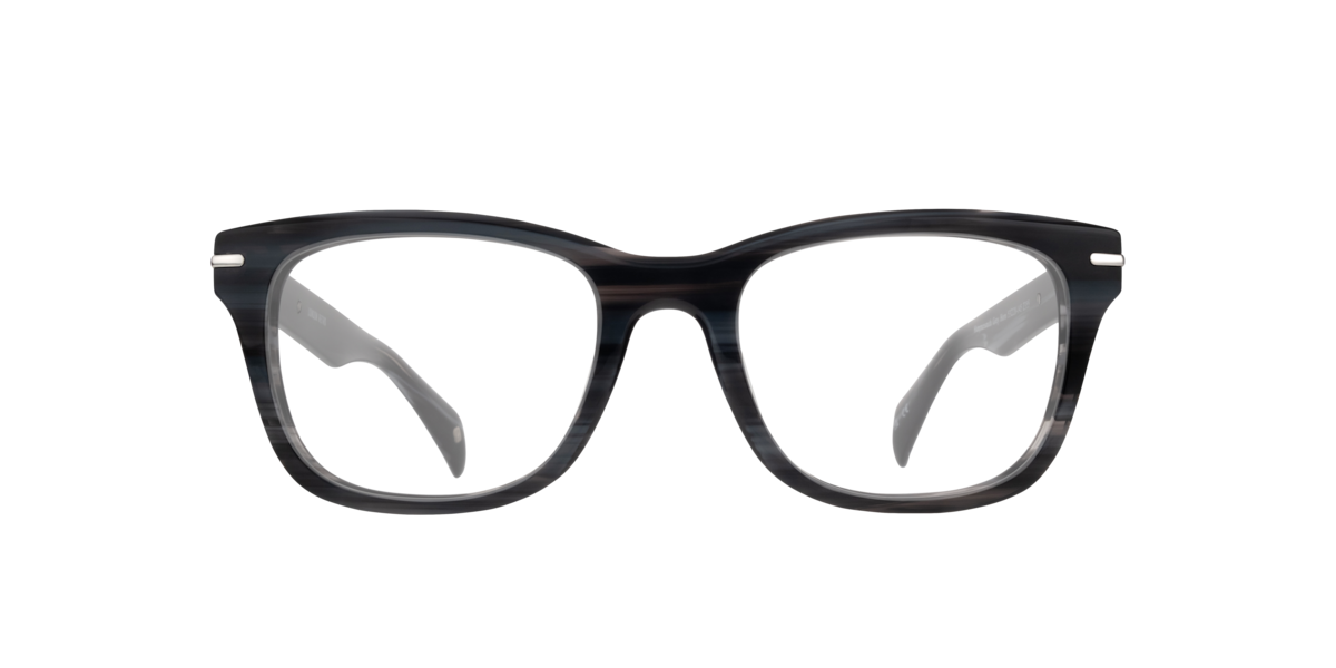 London Retro Men's Grey Horn Rectangle Acetate Eyeglasses Online - Full Rim - Hammersmith