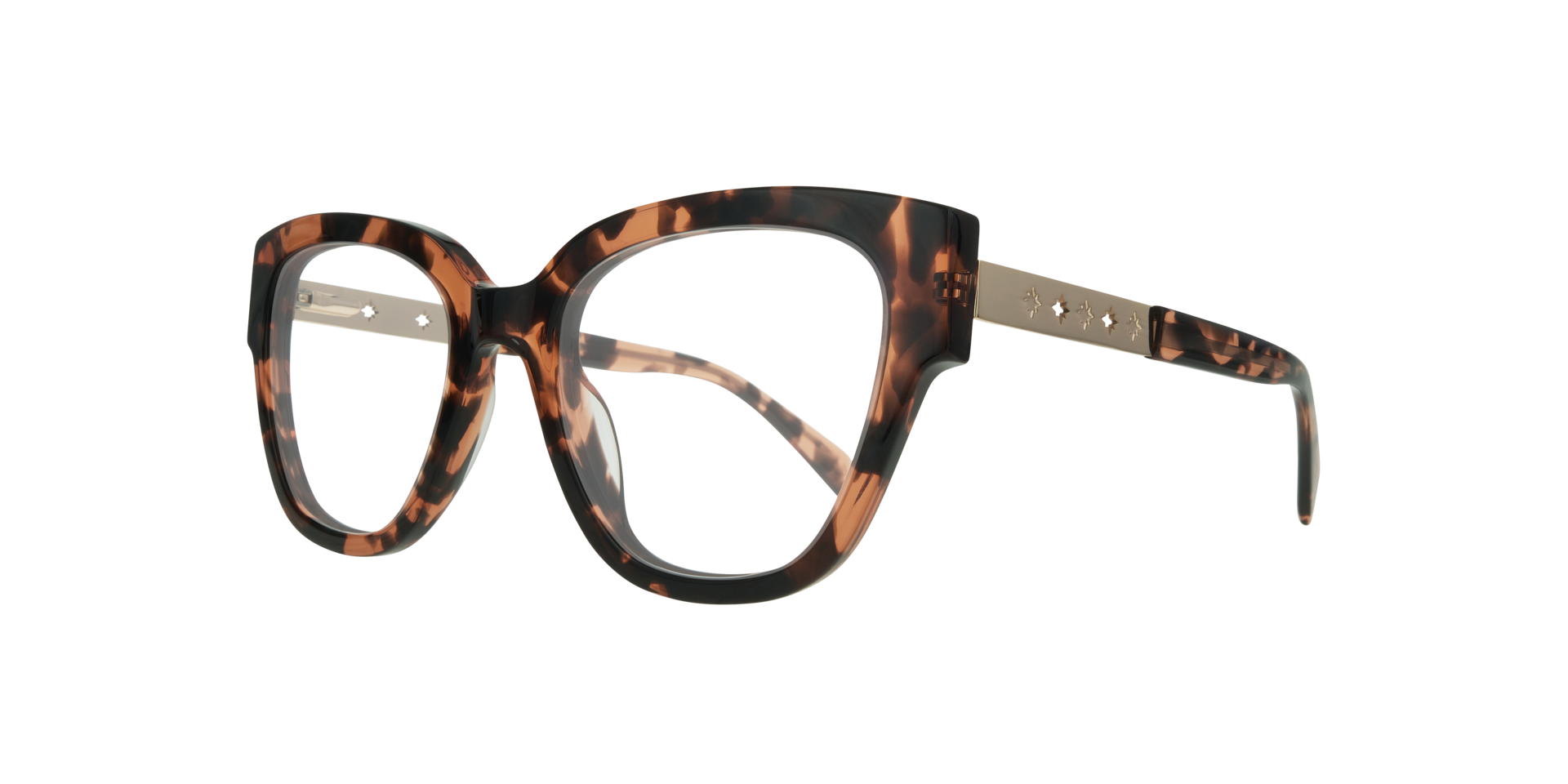 Kenzie Havana AcetateEyeglass Frames for Glasses Direct, Angle View