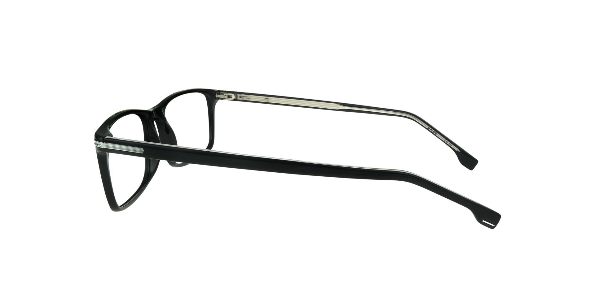 BOSS 1630 Black AcetateEyeglass Frames for Glasses Direct, Side View