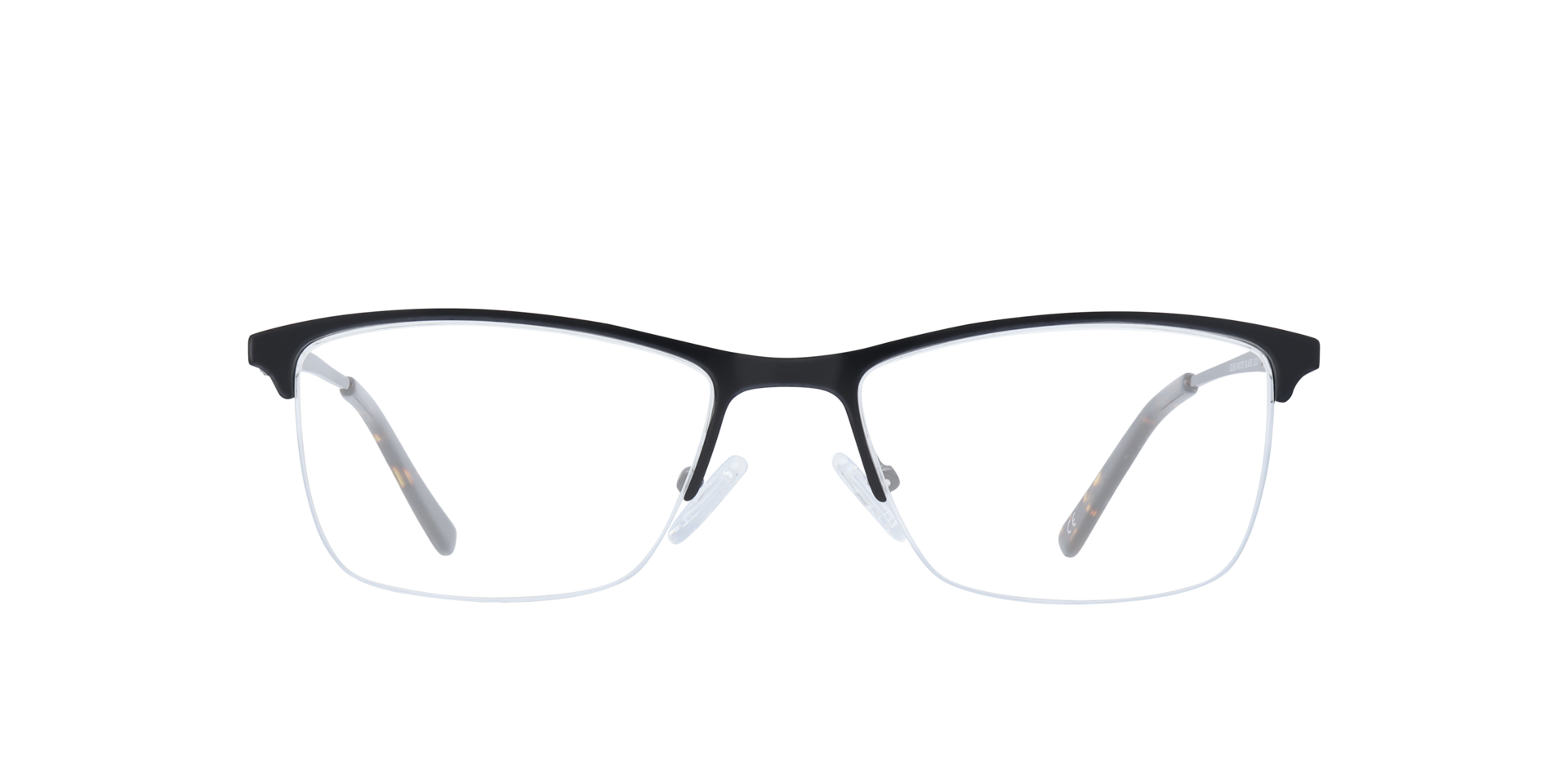 Elise Matte Black MetalEyeglass Frames for Glasses Direct, Front View