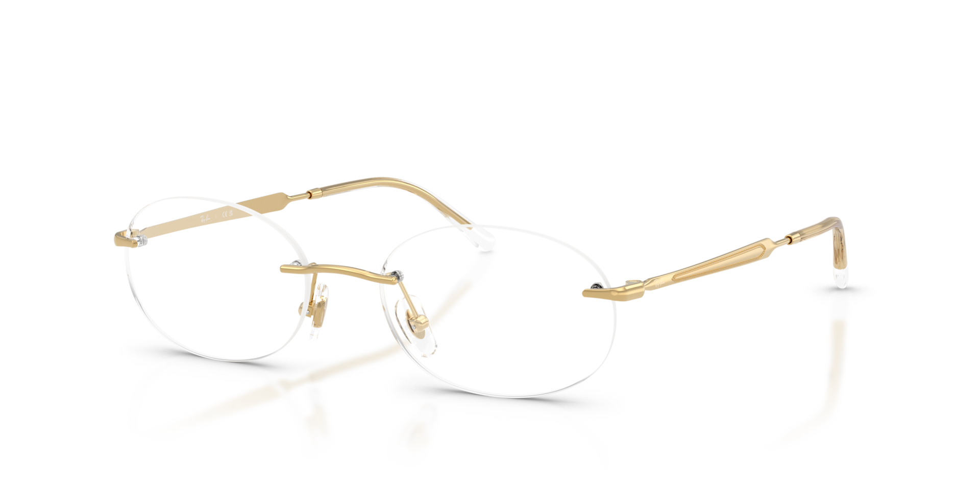 RB3767V Arista Gold MetalEyeglass Frames for Glasses Direct, Angle View
