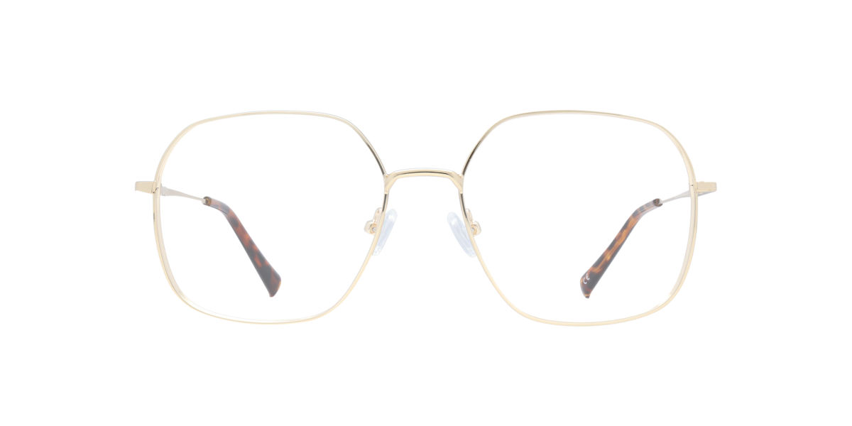 Shiny Gold square Metal eyeglasses Online - Full Rim - Bonnie