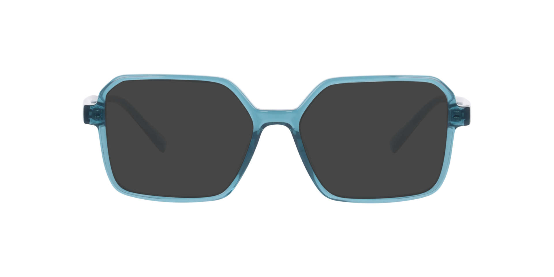 Nikita Transparent Turquoise PlasticEyeglass Frames for Glasses Direct, with Tinted Lenses
