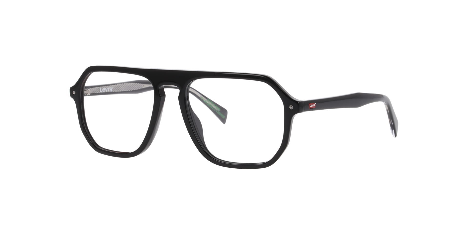 LV 5086 Black AcetateEyeglass Frames for Glasses Direct, Angle View