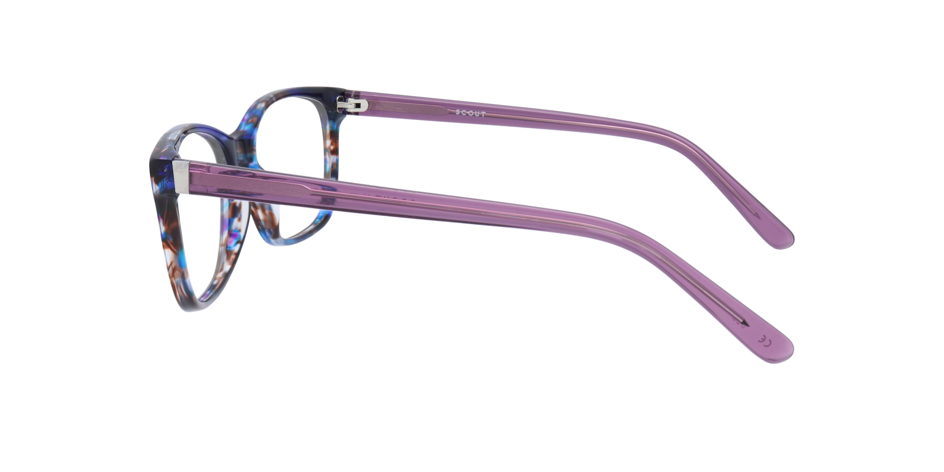 Hollie Lilac Blue AcetateEyeglass Frames for Glasses Direct, Side View