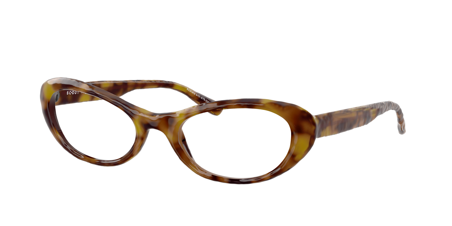 Mimi Havana Brown AcetateEyeglass Frames for Glasses Direct, Angle View