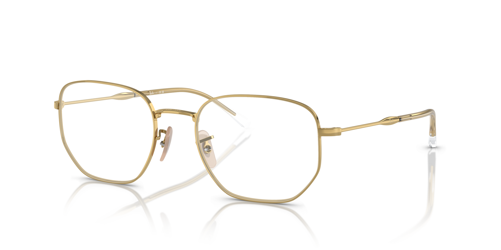 RB6496 Arista Gold MetalEyeglass Frames for Glasses Direct, Angle View
