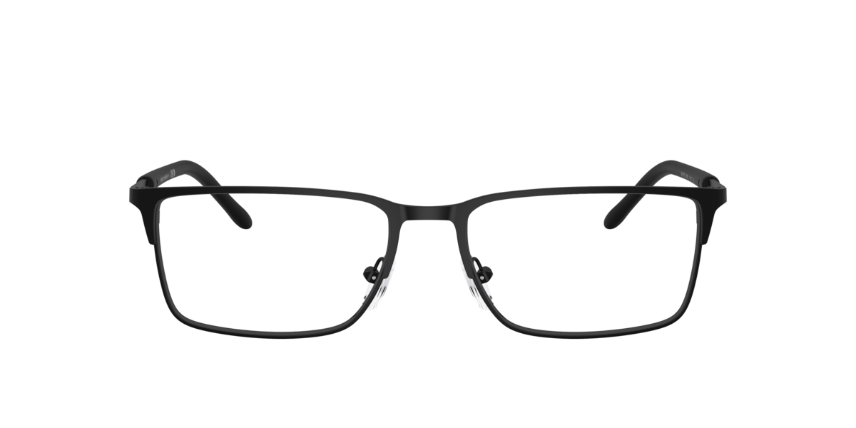 Armani Exchange Men's Matte Black Rectangle Metal Eyeglasses Online - Full Rim - Ax1073